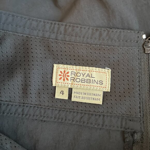Royal Robbins Women 4 Black Discovery Skirt Pockets Quick Dry Stretch Gorpcore - Picture 7 of 8